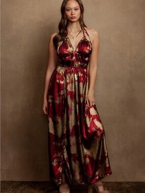 Gale dress by Joy Folie in crimson